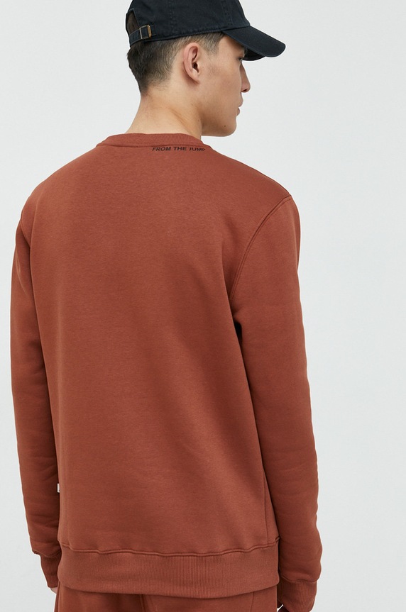 Kangol bluza brązowy KAF22UCNS101