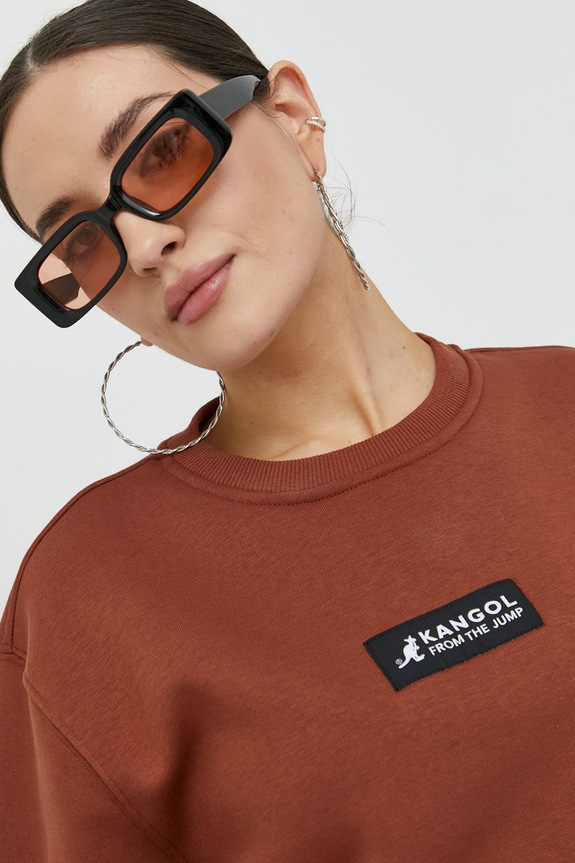 Kangol bluza KAF22UCNS101 brązowy