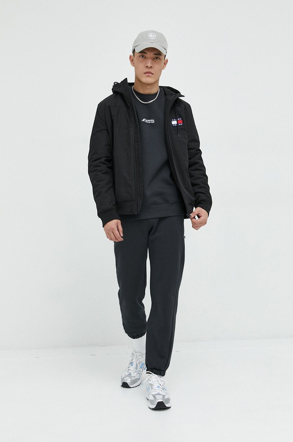 Odzież Kangol bluza KAF22UCNS101 czarny