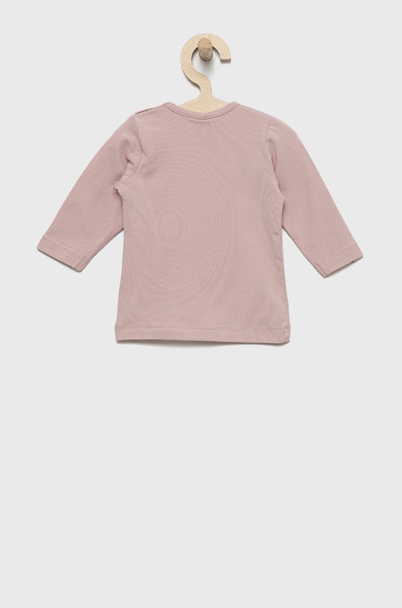 Дитячий лонгслів Name it 13204956.BurnishedL рожевий AW22