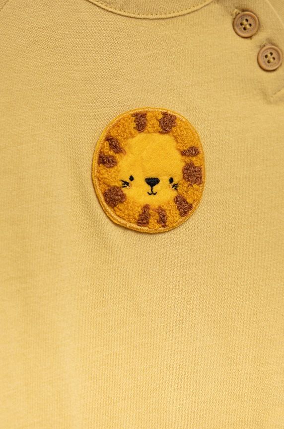 Fiú United Colors of Benetton Pamut baba body 3ATNAB007.W sárga