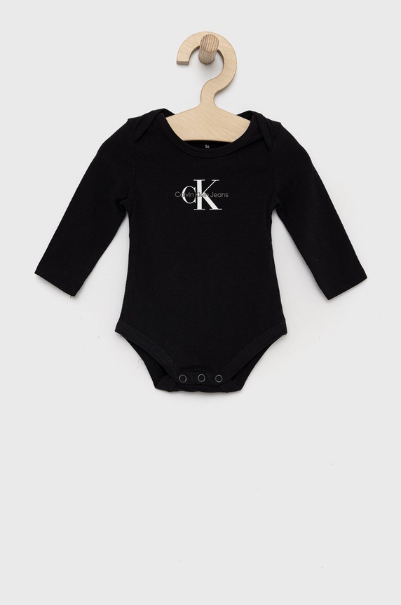 Calvin Klein Jeans gyerek body fekete IN0IN00033.9BYY