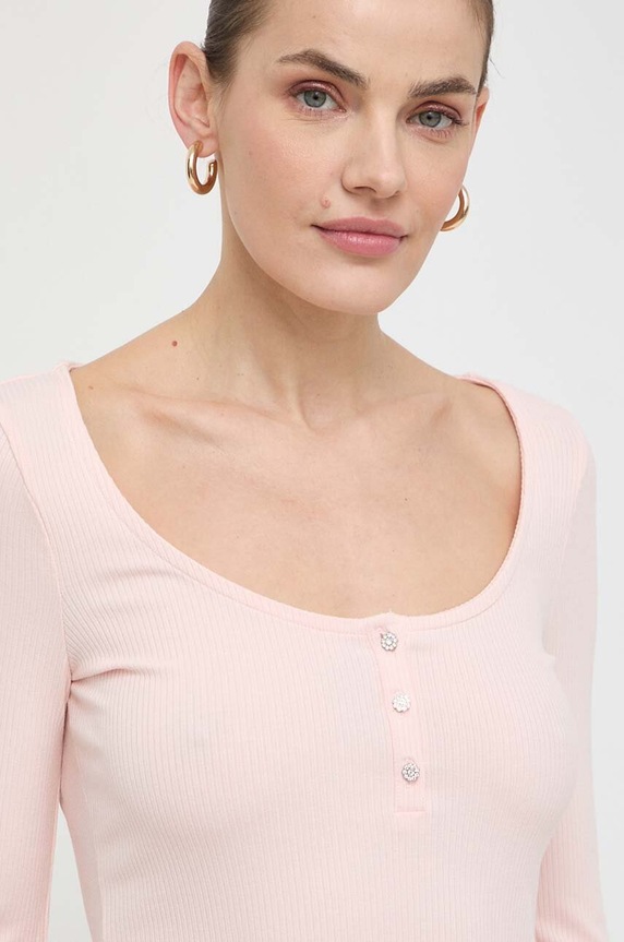 Guess longsleeve KARLEE W2YP46.KBCO2 różowy SS25