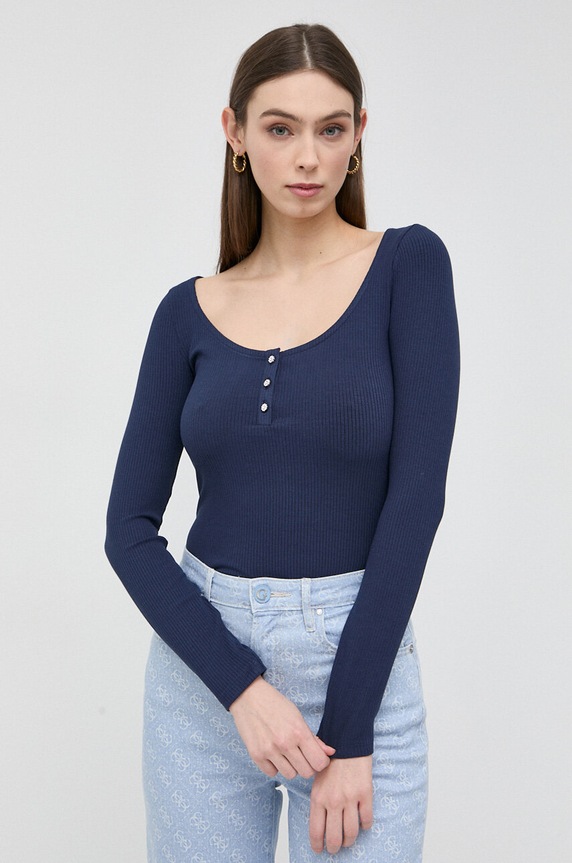 Guess longsleeve uni bleumarin W2YP46.KBCO2