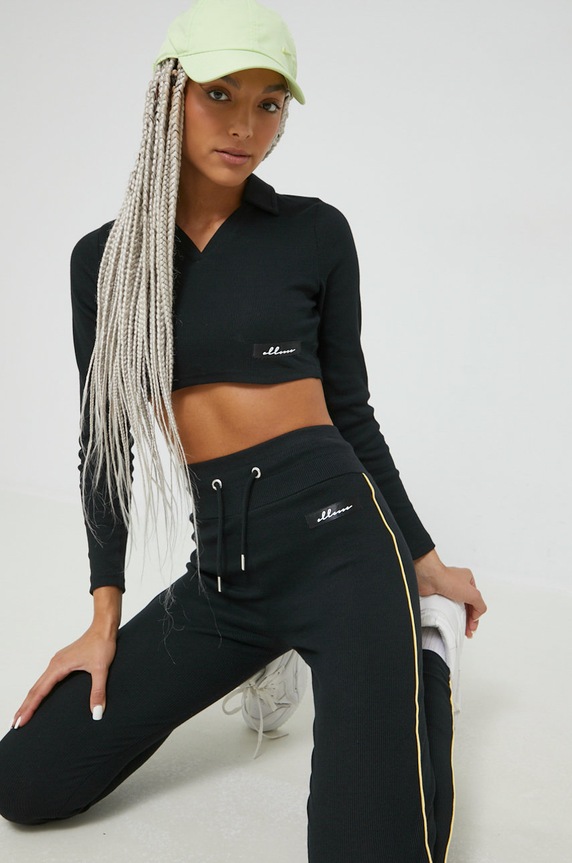 Ellesse longsleeve z elastanem czarny SGP16701