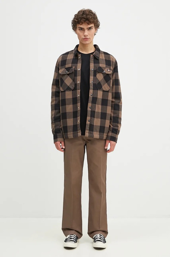 Bavlněné tričko s dlouhým rukávem Dickies DK0A4Y4RBLK1 černá