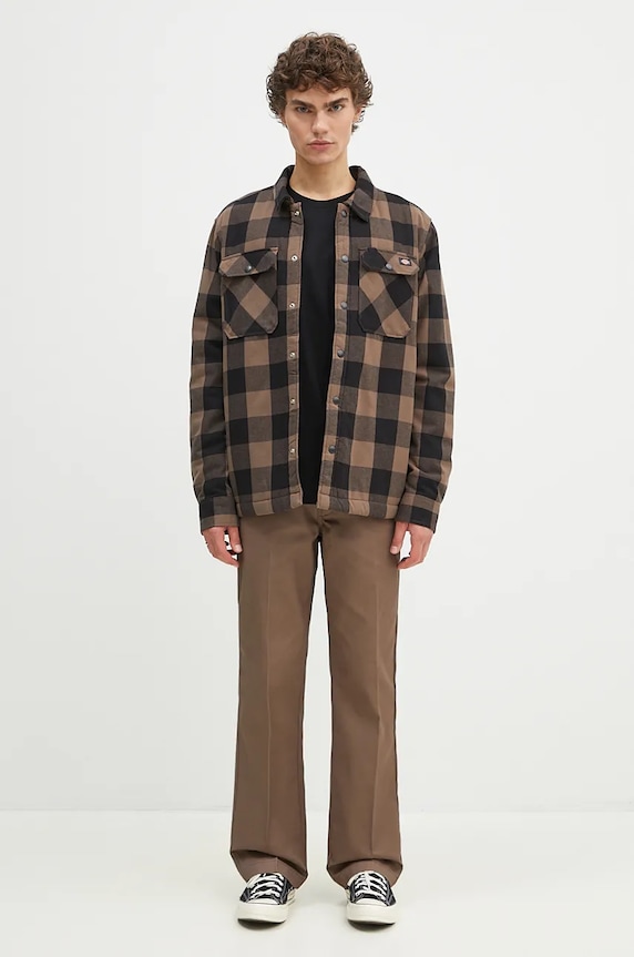 Bavlněné tričko s dlouhým rukávem Dickies DK0A4Y4RBLK1 černá