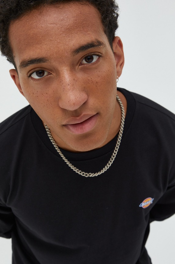 Dickies longsleeve bawełniany czarny DK0A4Y4RBLK1