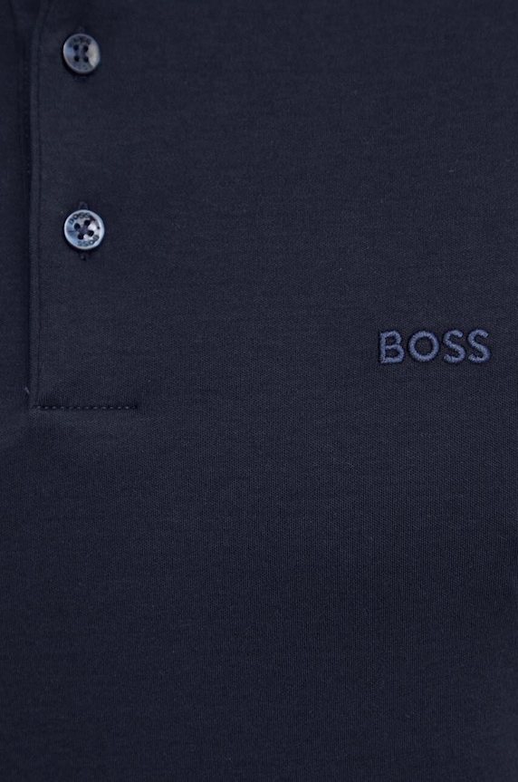 BOSS pamut hosszúujjú 50468392 sötétkék