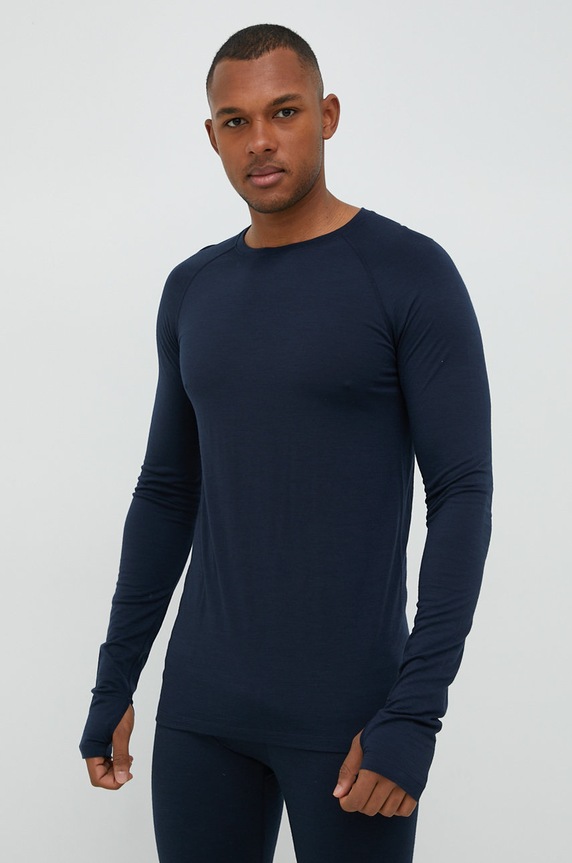 Houdini longsleeve funcțional Desoli Light uni bleumarin 840040