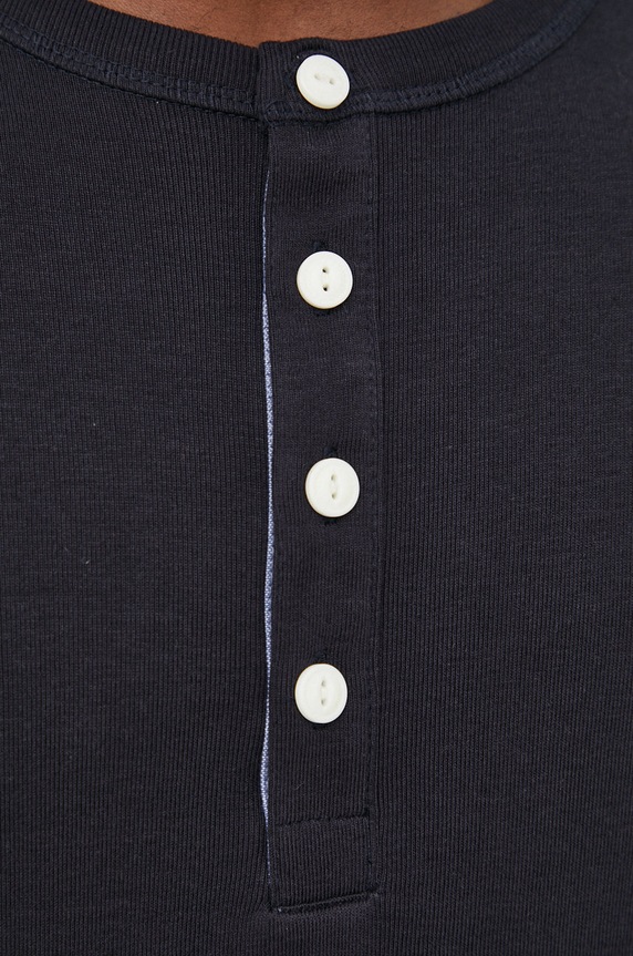 Lindbergh longsleeve bawełniany czarny 30.420095.BLACK