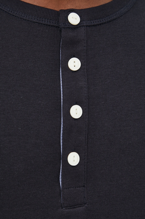 Lindbergh longsleeve bawełniany czarny 30.420095.BLACK