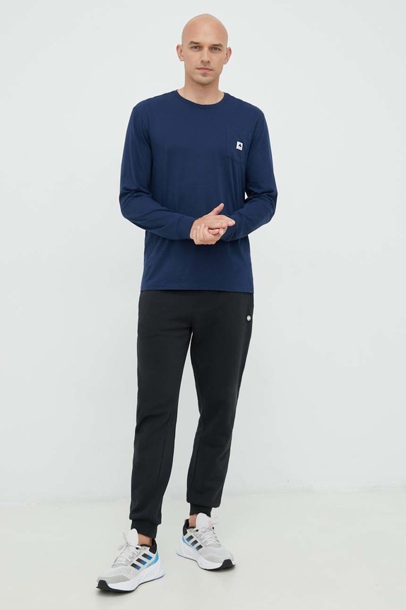 Îmbrăcăminte Burton longsleeve din bumbac 20393101400 bleumarin