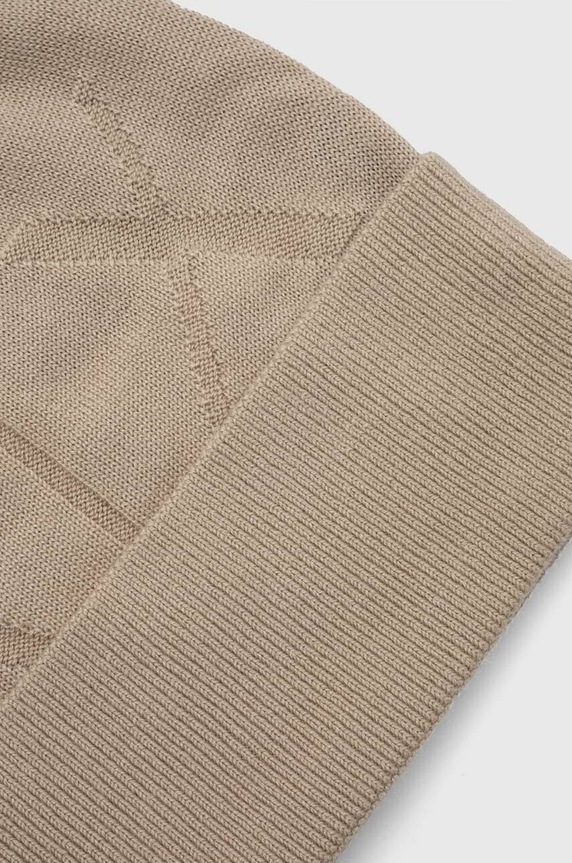Čepice z vlněné směsi Armani Exchange 944650.2F350 béžová AW24