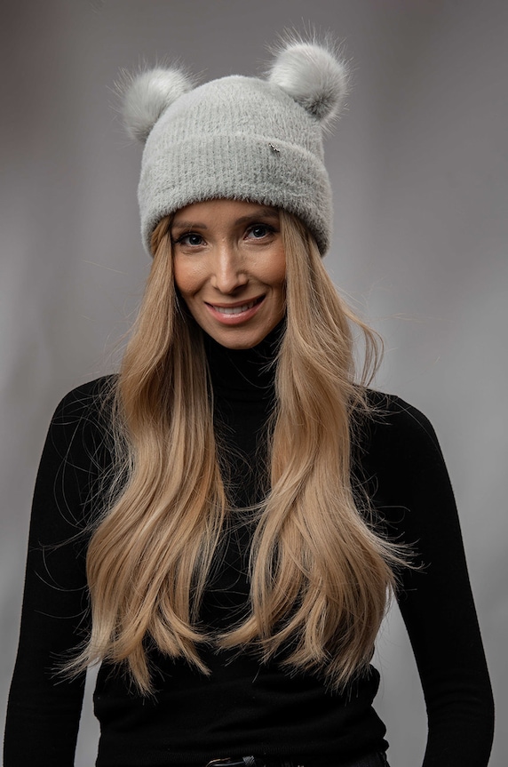 Dječja kapa Jamiks s dodatkom vune siva MARITA.min.IIA.JZF281.G