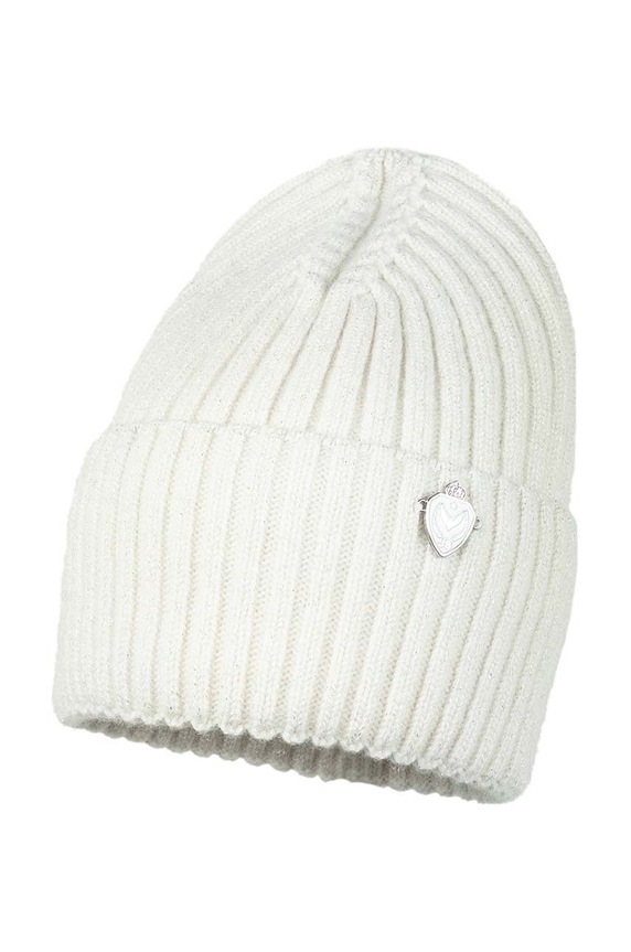Jamiks czapka wełna beżowy SAKARI.merino.JZF131.G