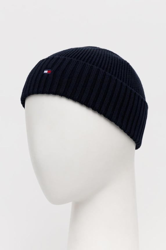 Dječja kapa Tommy Hilfiger AU0AU01526.9BYY mornarsko plava AW22