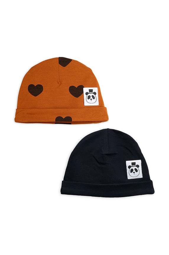 Dječja kapa Mini Rodini natpis smeđa 1000010700