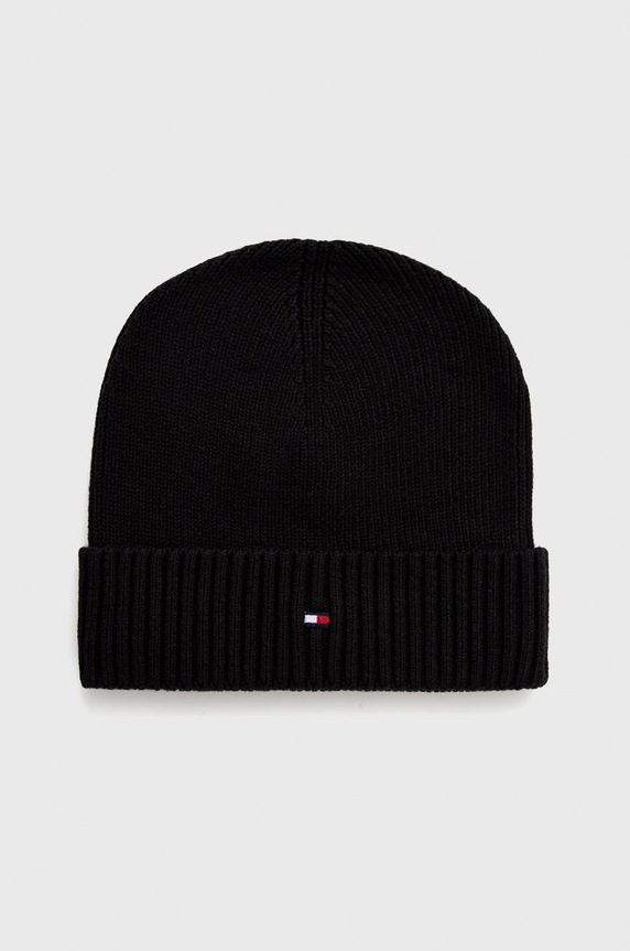 Čepice Tommy Hilfiger tenká černá AM0AM10337.9BYY