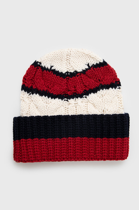 Čepice Tommy Hilfiger vlna vícebarevná AM0AM10494.9BYY