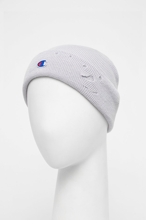 Vlnená čiapka Champion 805685 sivá AW22