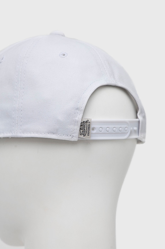 Von Dutch czapka z daszkiem bawełniana biały 7030503