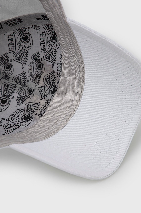 Von Dutch czapka z daszkiem bawełniana 7030503 biały