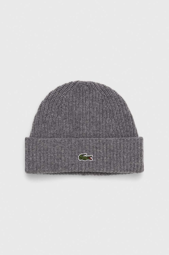 Čepice Lacoste vlna šedá RB9883