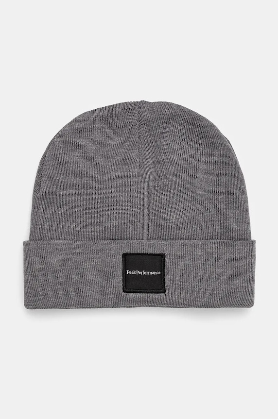 Kapa s dodatkom vune Peak Performance Switch natpis siva G77781