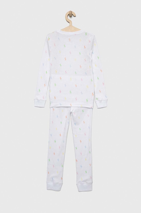 Polo Ralph Lauren piżama bawełniana 4P0035 biały AW22