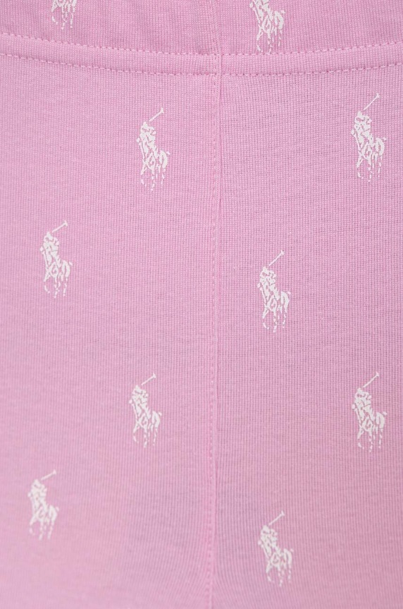 Dziewczynka Polo Ralph Lauren piżama bawełniana 4P0035 różowy