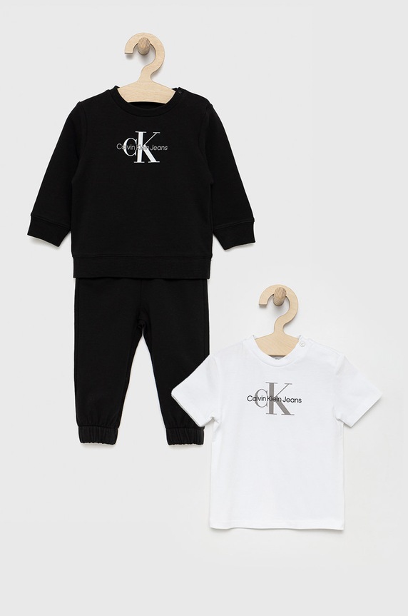 Calvin Klein Jeans komplet dziecięcy IN0IN00011.9BYY z elastanem czarny IN0IN00011.9BYY