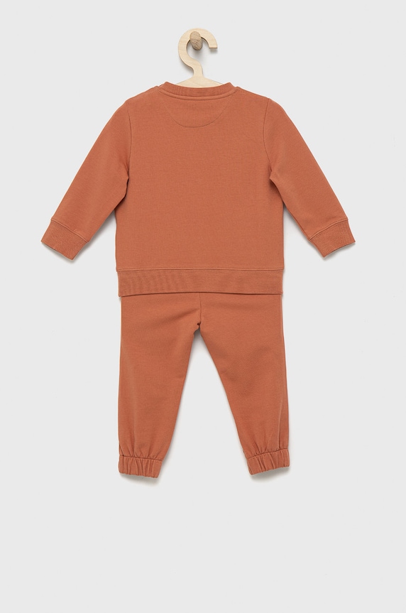Detská tepláková súprava Calvin Klein Jeans IN0IN00017.9BYY oranžová SS25