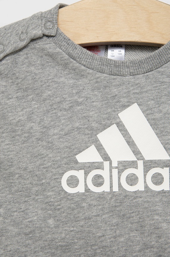 Chłopiec adidas dres dziecięcy HM6613 szary