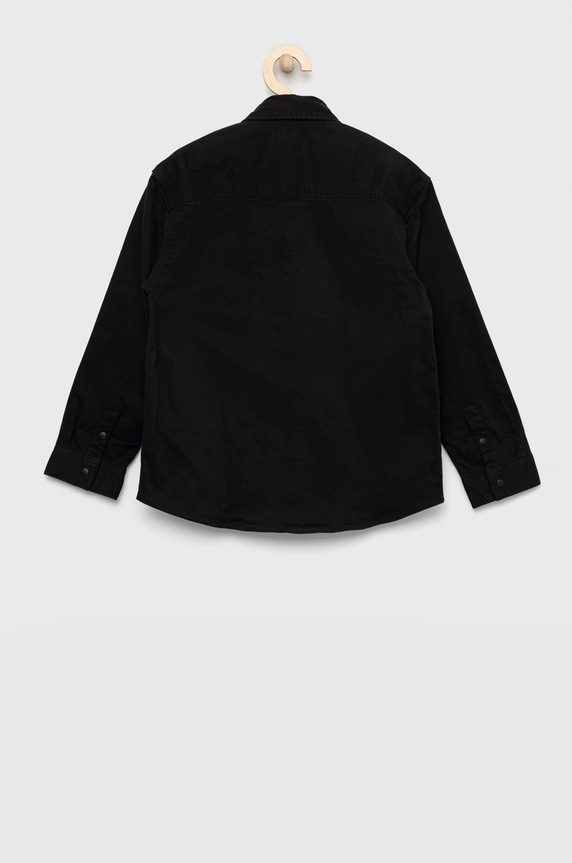 Calvin Klein Jeans koszula dziecięca IB0IB01468.9BYY czarny AW22