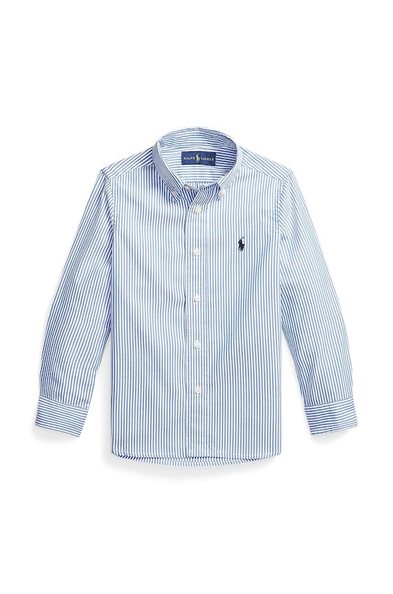Polo Ralph Lauren koszula bawełniana dziecięca wzorzyste niebieski 322819240001