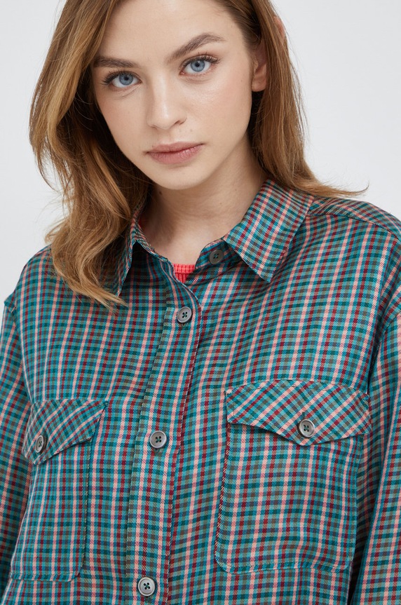 PS Paul Smith koszula z domieszką lnu W2R.300B.J30915 multicolor