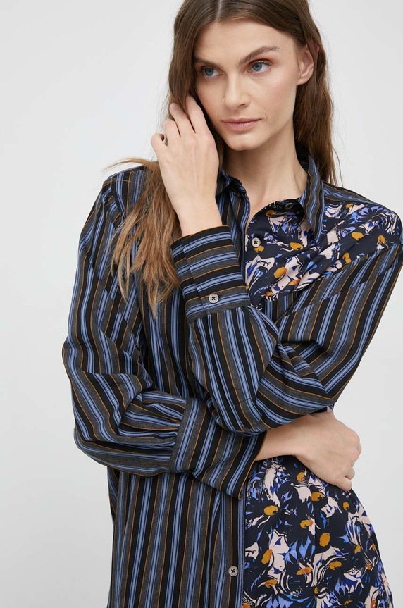 Πουκάμισο PS Paul Smith σκούρο μπλε W2R.257B.J30960