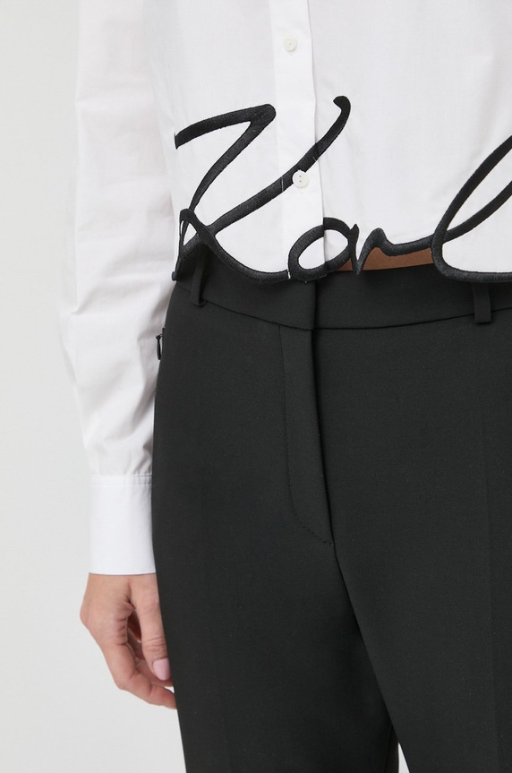 Karl Lagerfeld koszula bawełniana 226W1605 biały