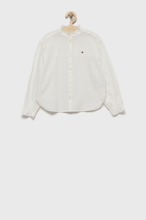 Tommy Hilfiger koszula bawełniana dziecięca bawełna biały KG0KG06770.9BYY