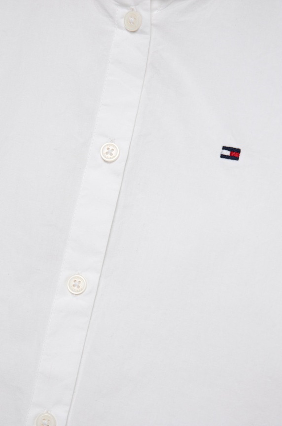 Dziewczynka Tommy Hilfiger koszula bawełniana dziecięca KG0KG06933.9BYY biały