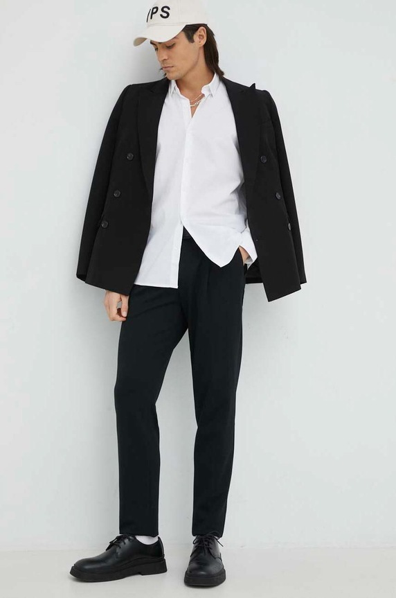 Odzież Bruuns Bazaar koszula BBM1431 biały