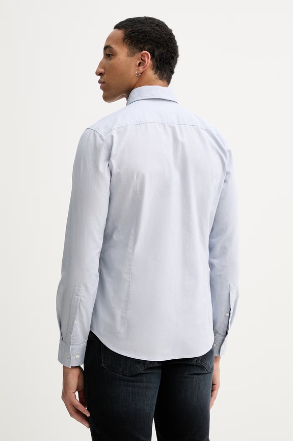 Ruházat HUGO ing férfi pamut Evito 50479302 kék