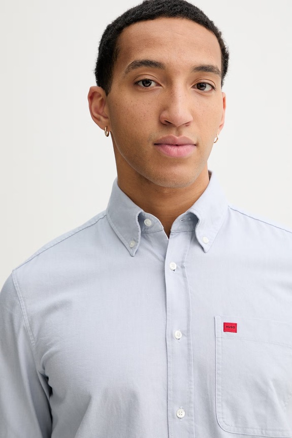 HUGO ing férfi pamut Evito kék 50479302