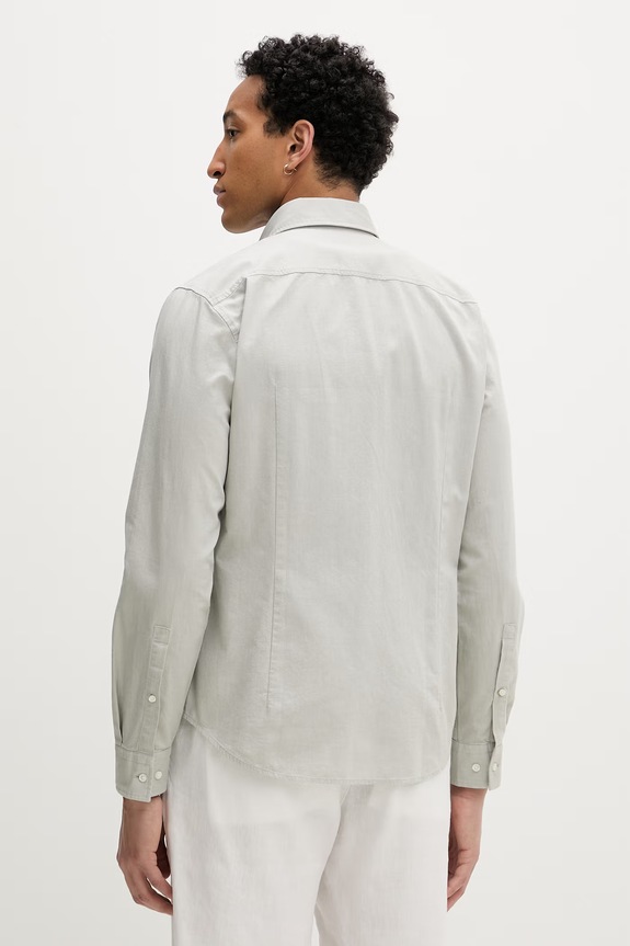 Odjeća HUGO muška košulja od pamuka Evito 50479302 zelena