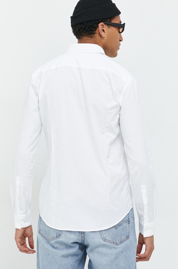 Odjeća HUGO košulja za muškarce od pamuka Evito 50479302 bijela