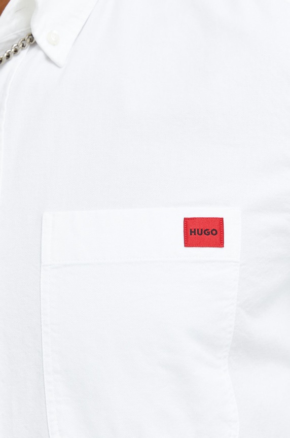 HUGO košulja za muškarce od pamuka Evito bijela 50479302