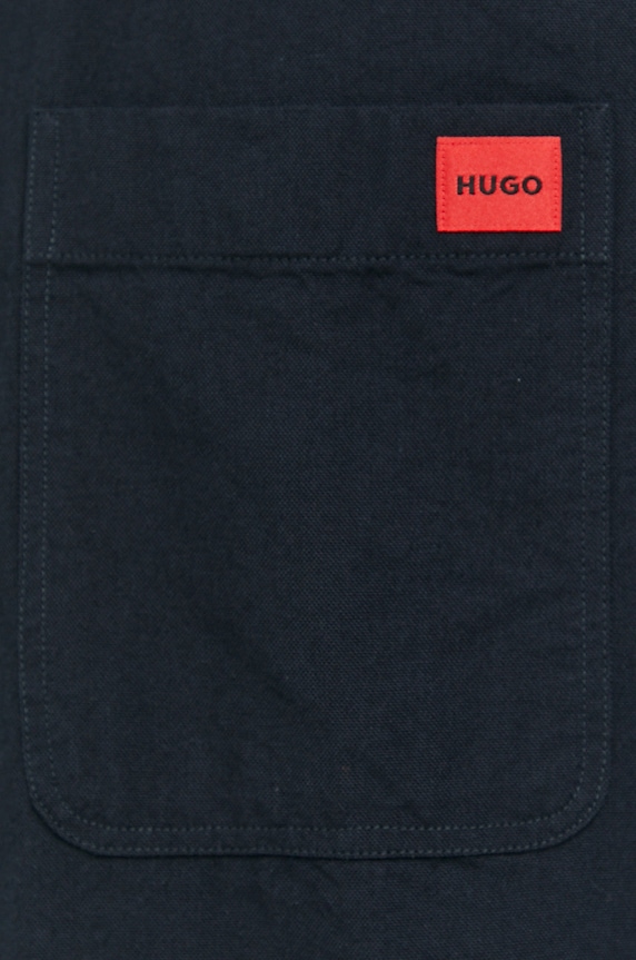 HUGO košulja za muškarce od pamuka Evito 50479302 crna