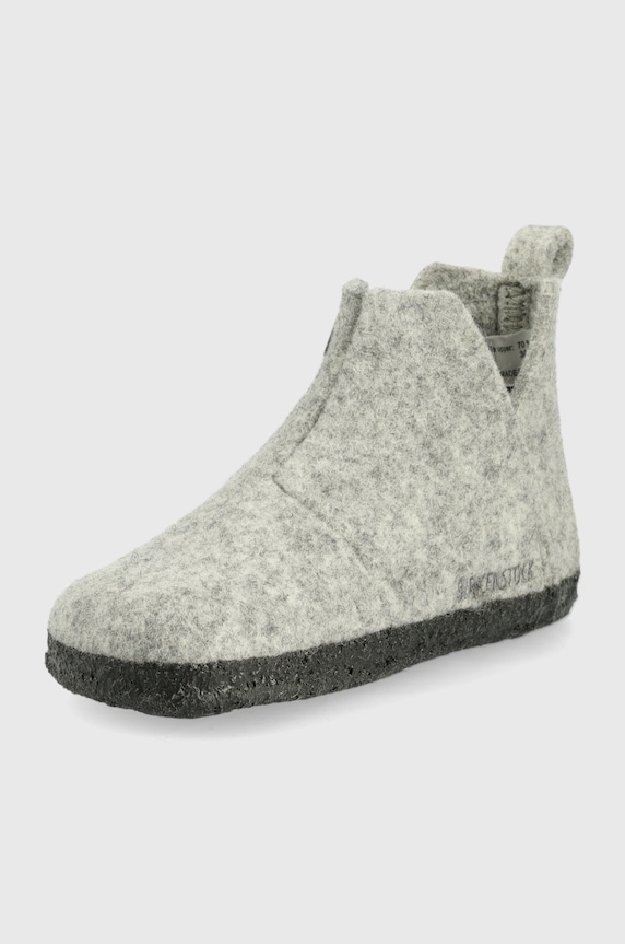 Момче Детски вълнени пантофи Birkenstock 1017919 сив