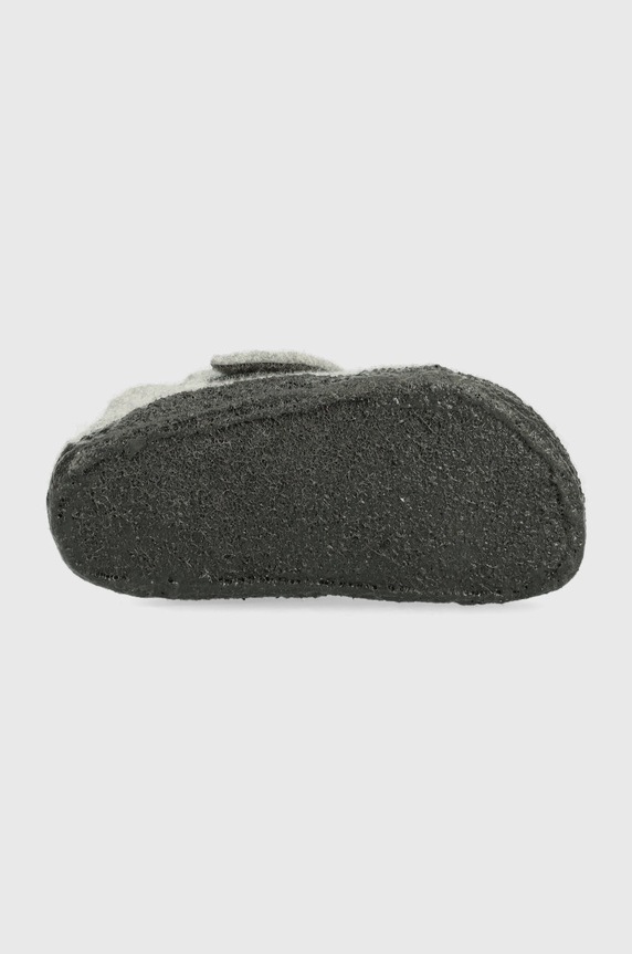 Birkenstock kapcie wełniane dziecięce 1021327 szary